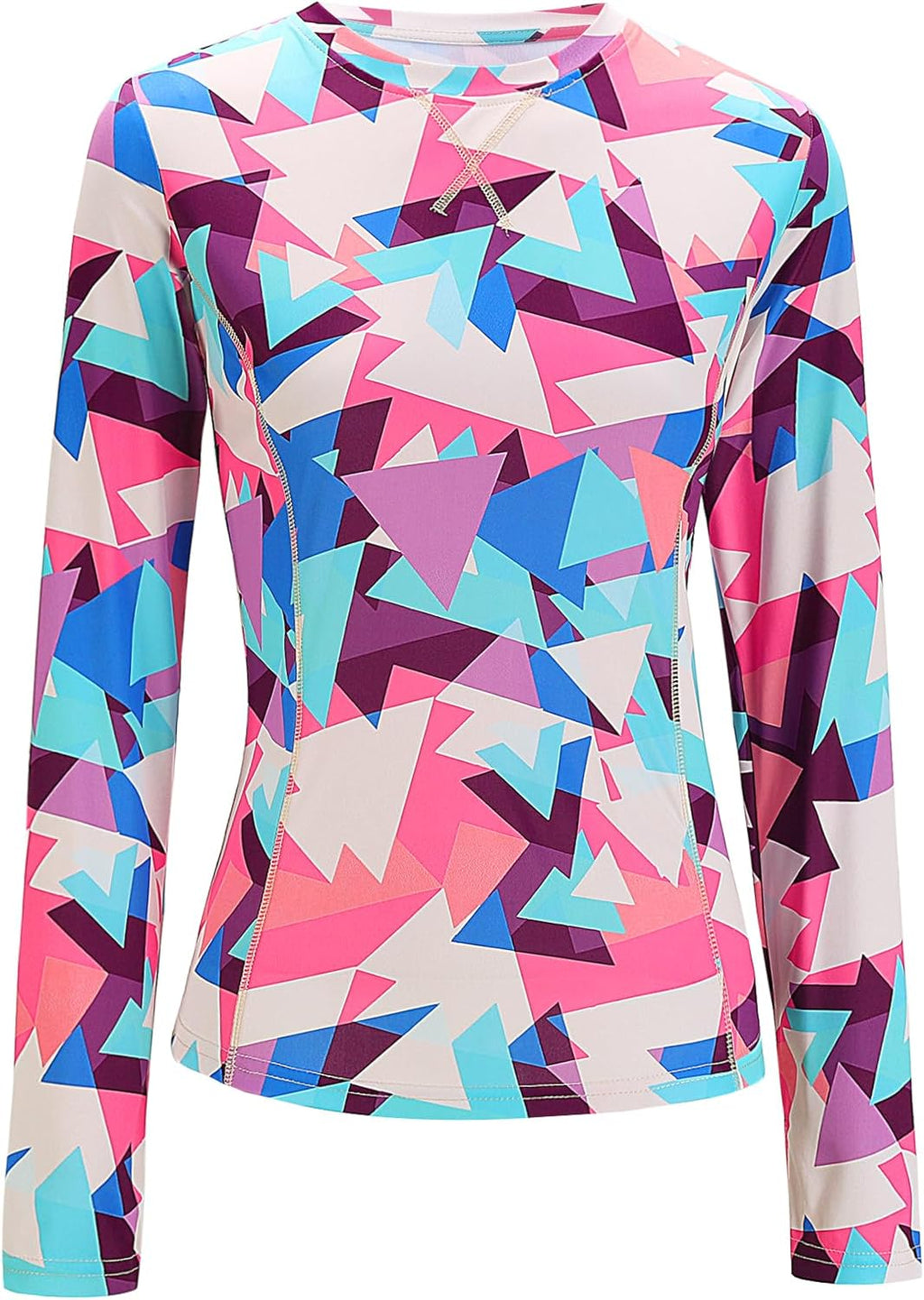 Women UPF 50+ UV Shirts Long Sleeve with Thumb Holes Workout Sun Shirt Quick Dry Athletic Hiking--Black