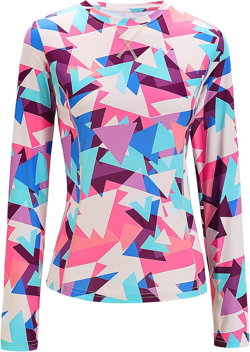 Women UPF 50+ UV Shirts Long Sleeve with Thumb Holes Workout Sun Shirt Quick Dry Athletic Hiking--Black