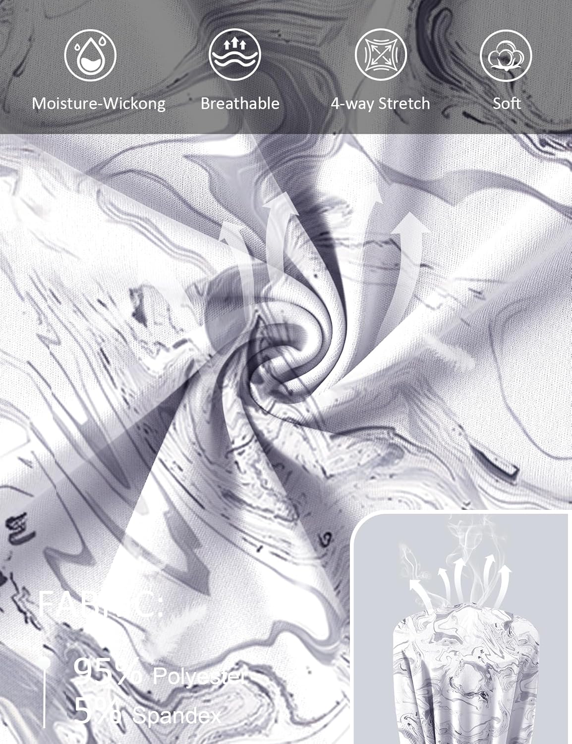 Women UPF 50+ UV Shirts Long Sleeve with Thumb Holes Workout Sun Shirt Quick Dry Athletic Hiking--Black