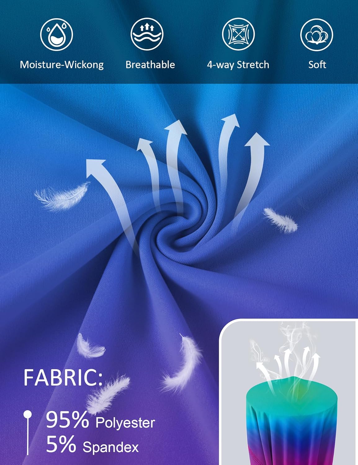 Women UPF 50+ UV Shirts Long Sleeve with Thumb Holes Workout Sun Shirt Quick Dry Athletic Hiking--Black