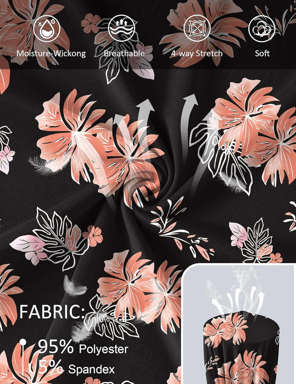 Women UPF 50+ UV Shirts Long Sleeve with Thumb Holes Workout Sun Shirt Quick Dry Athletic Hiking--Black