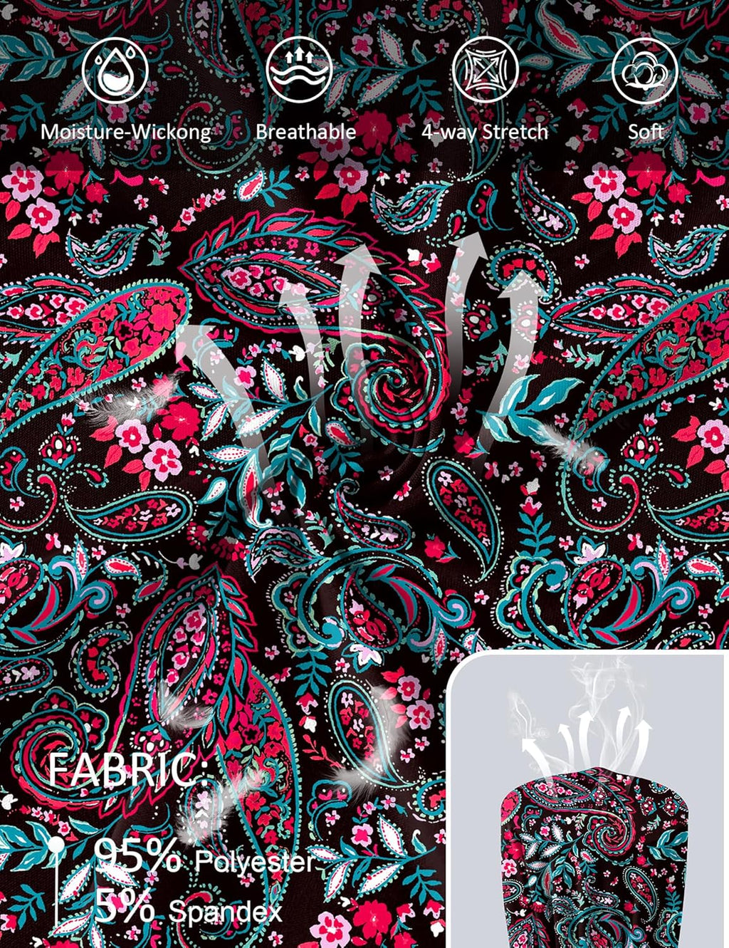 Women UPF 50+ UV Shirts Long Sleeve with Thumb Holes Workout Sun Shirt Quick Dry Athletic Hiking--Black